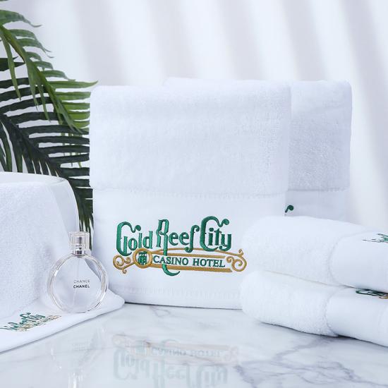 Luxury White Bath Towel Set - Combed Cotton Hotel Quality Absorbent 8 Piece Towels